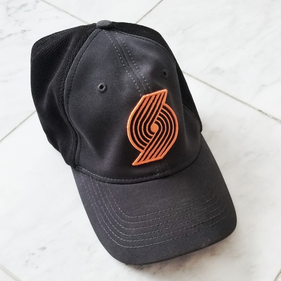trail blazers fitted hat